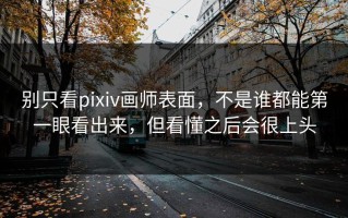 别只看pixiv画师表面，不是谁都能第一眼看出来，但看懂之后会很上头