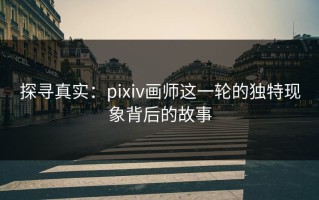 探寻真实：pixiv画师这一轮的独特现象背后的故事